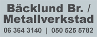 Bäcklund Br. / Metallverkstad